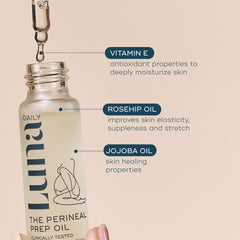 Luna Daily vitamin E provides moisture and lasting skin softness.
