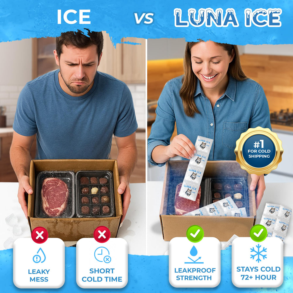 LUNA ICE slim lunch box packs keep snacks cold all day.