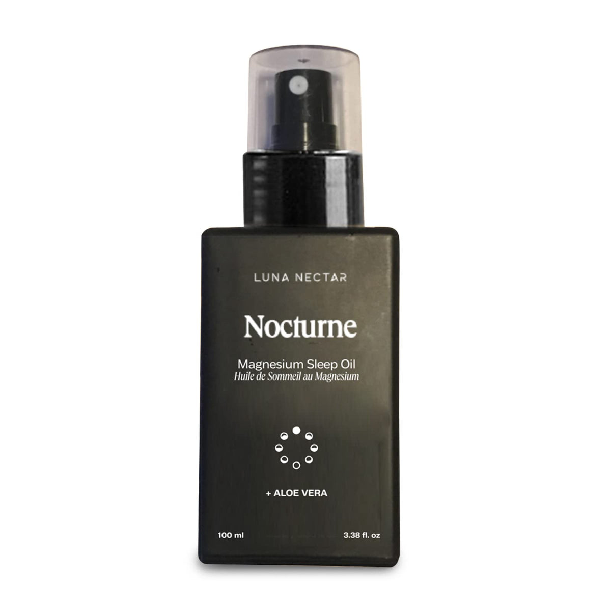 Luna Nectar Nocturne bottle pour promoting relaxation and sleep support.