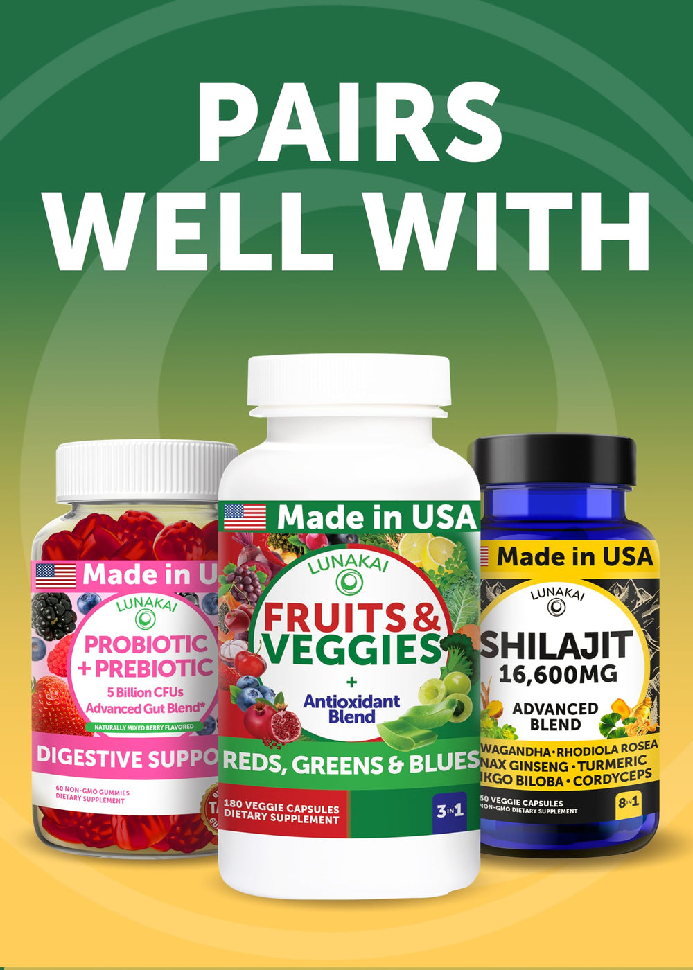 Lunakai 2 Capsules Per Day Serving – simple daily dose.