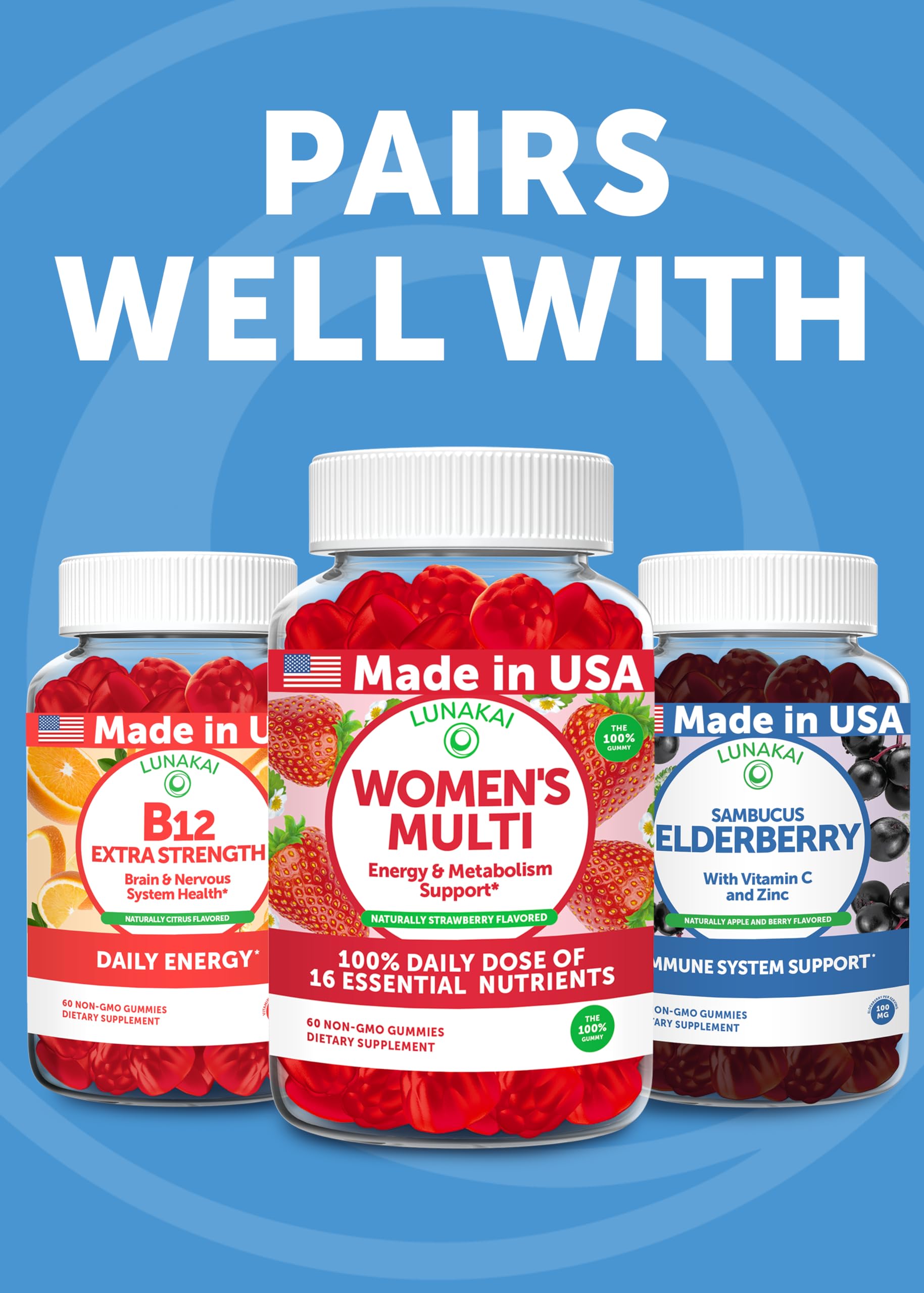Lunakai 60-count bottle supports a simple daily wellness habit