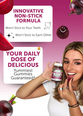 Lunakai beet root gummies packaging front emphasizes USA-made quality