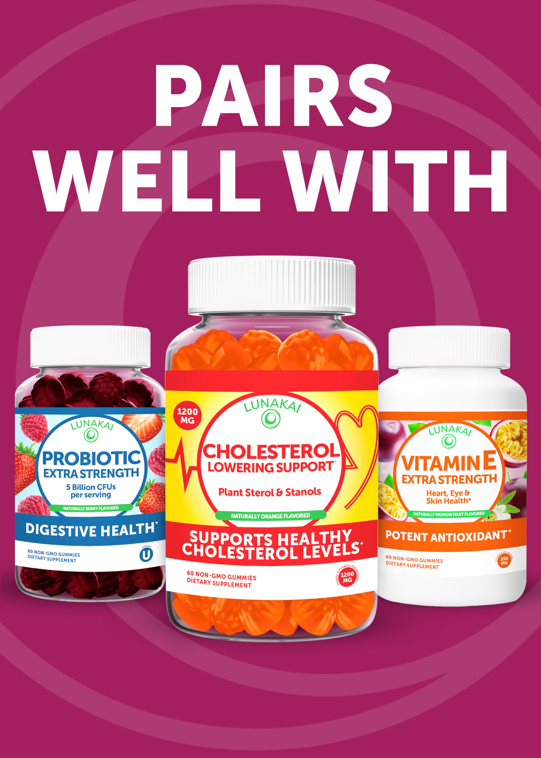 Lunakai beet root gummies on-the-go pouch demonstrates grab-and-go nourishment