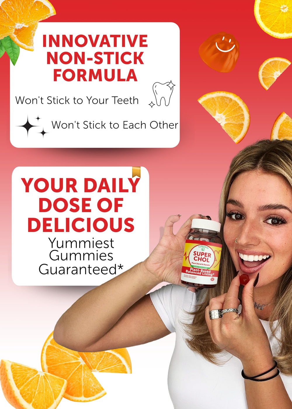 Lunakai packaging image emphasizes 1200mg plant sterols and stanols in the formula.