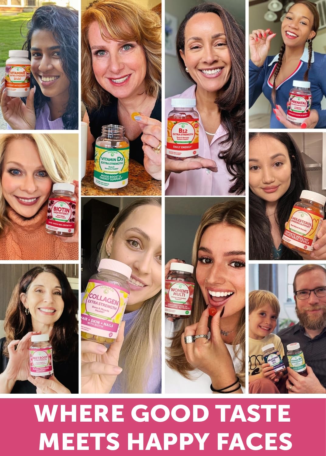 Lunakai collagen gummies joint support; chewable option for better mobility.