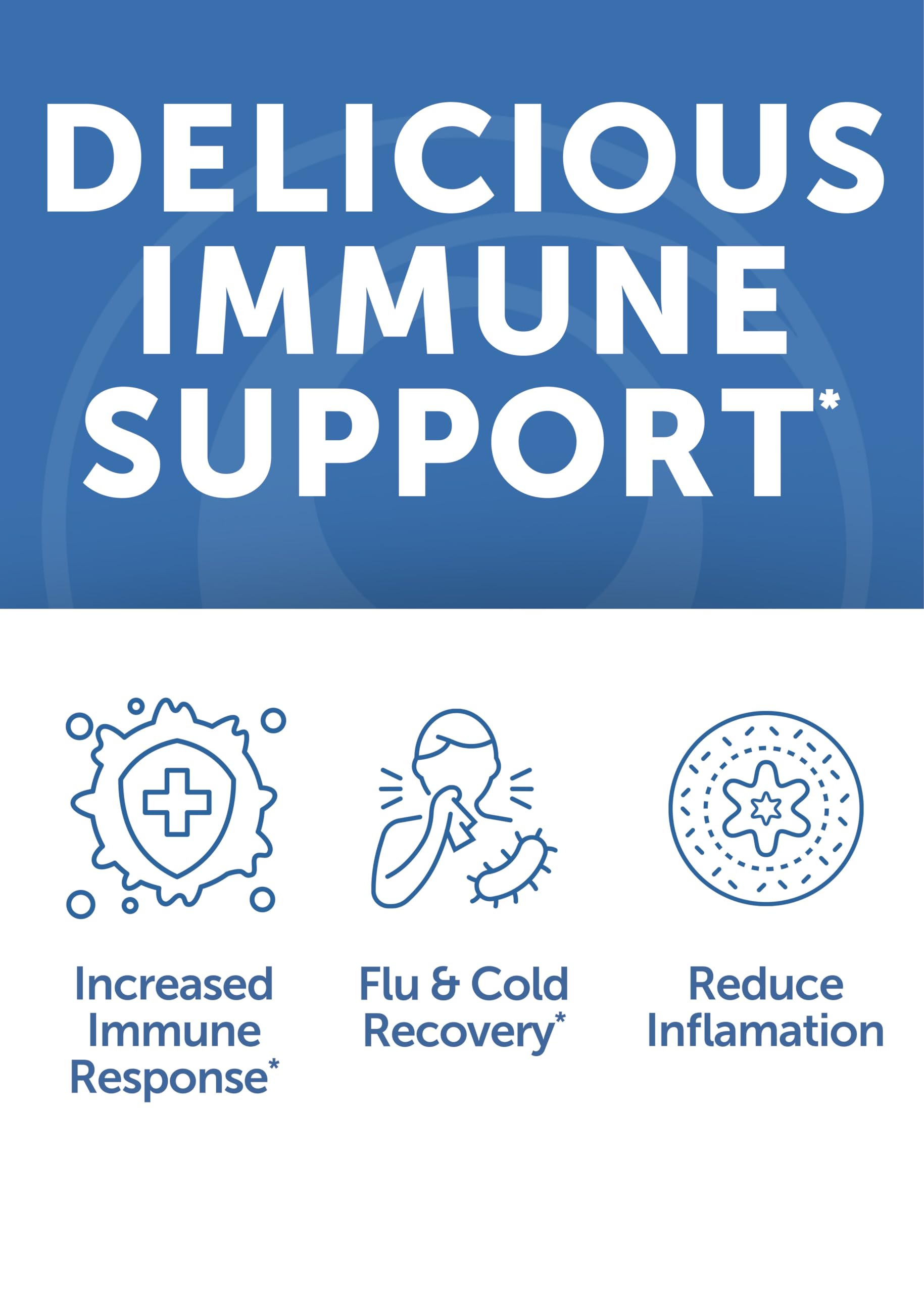 Lunakai immune gummies packaging box communicates portability and month-long supply.