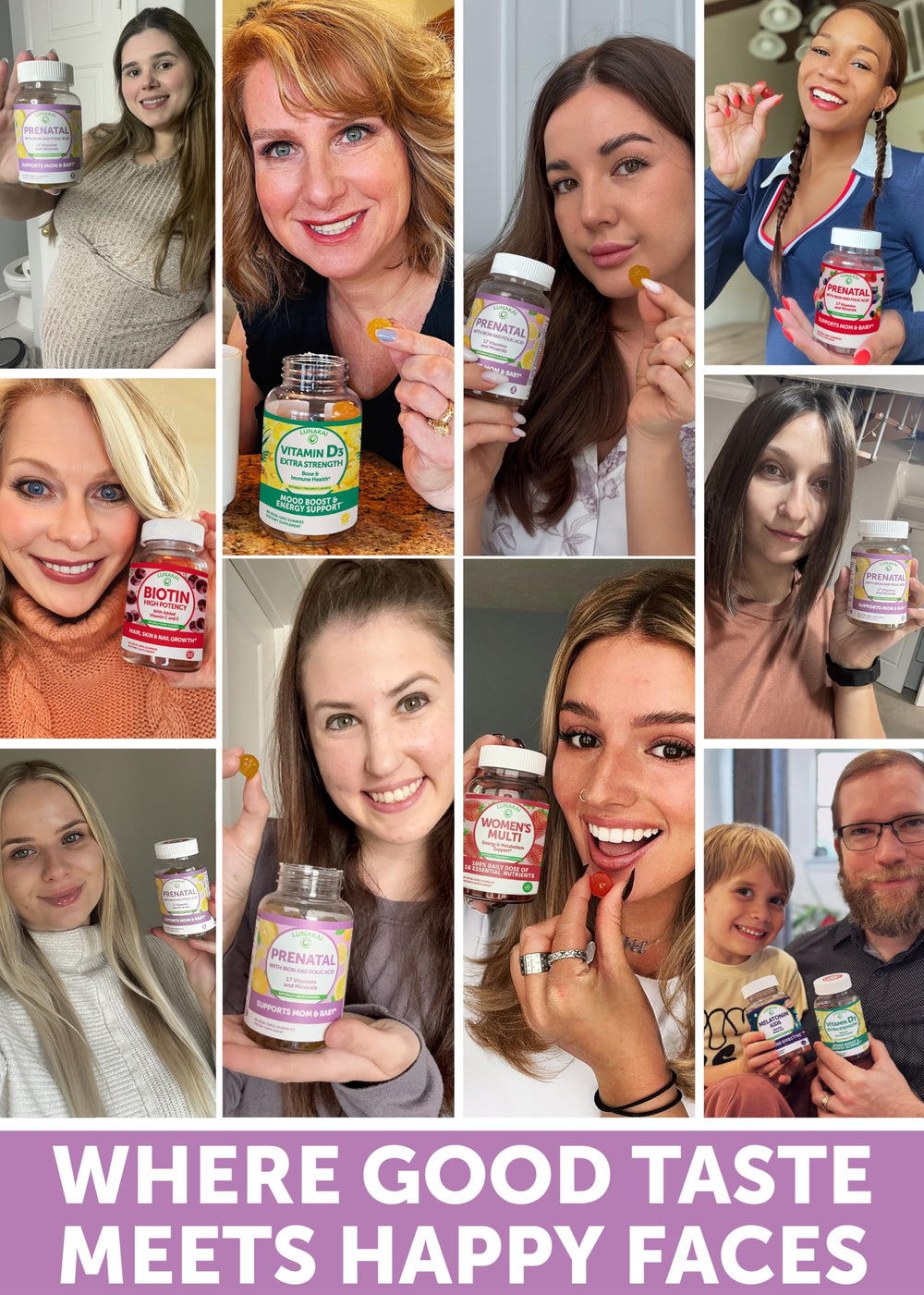 Lunakai non-GMO, gelatin-free prenatal vitamins support sensitive digestion.