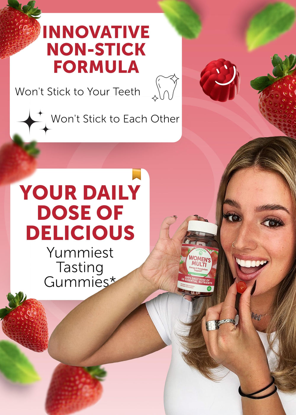 Lunakai packaging shows Non-GMO and gluten-free labels for dietary needs