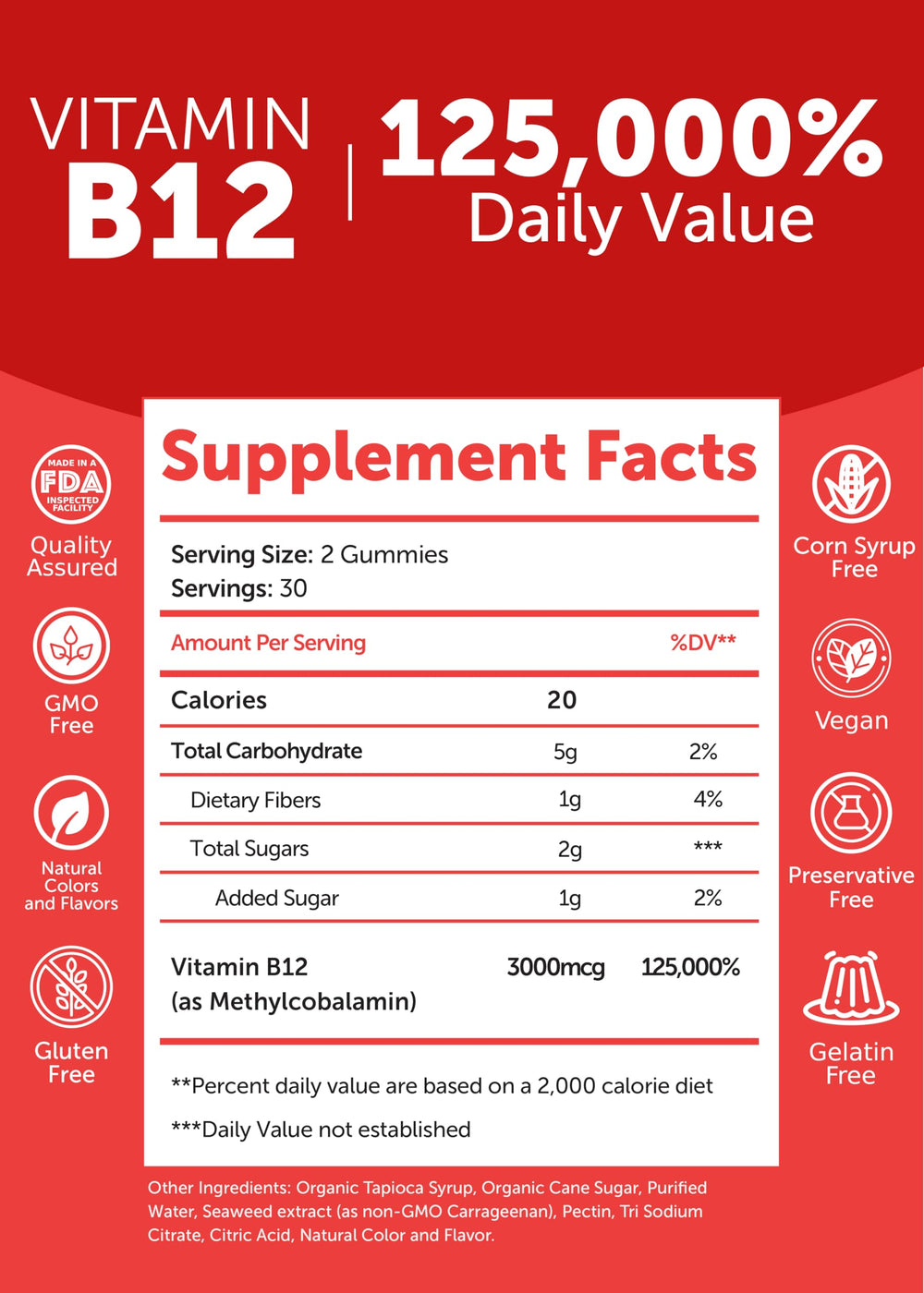 Lunakai nutrition label visible for ingredient transparency and trust.