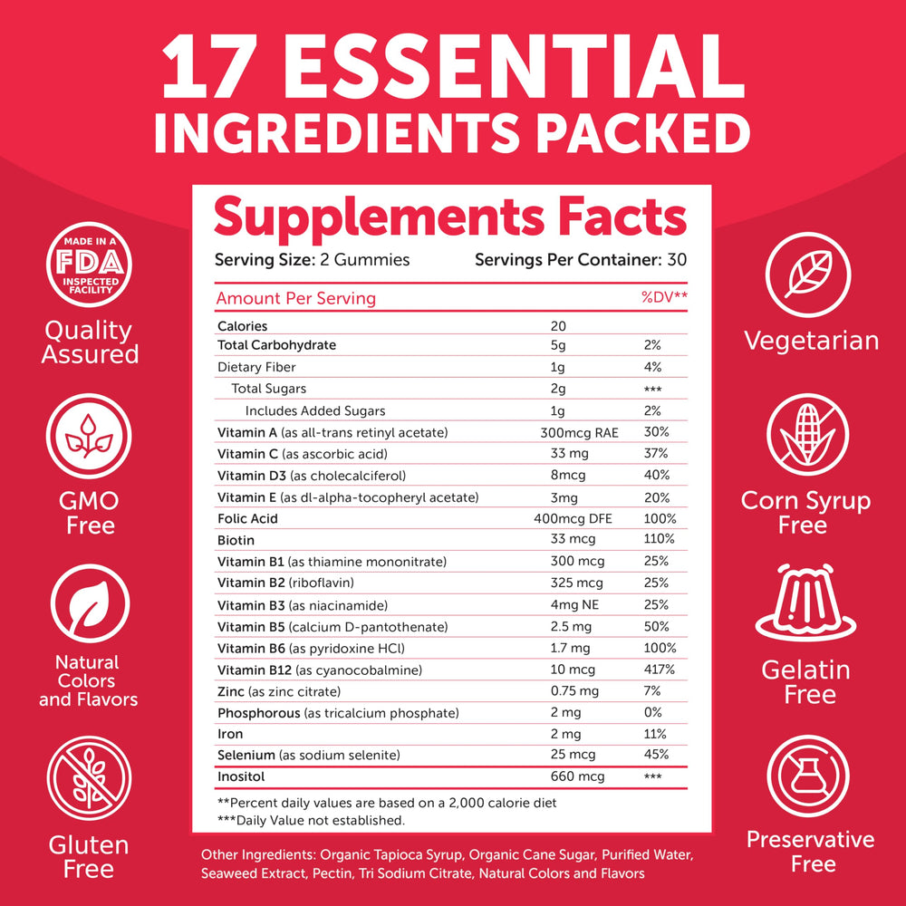 Lunakai prenatal vitamins with iron and folic acid