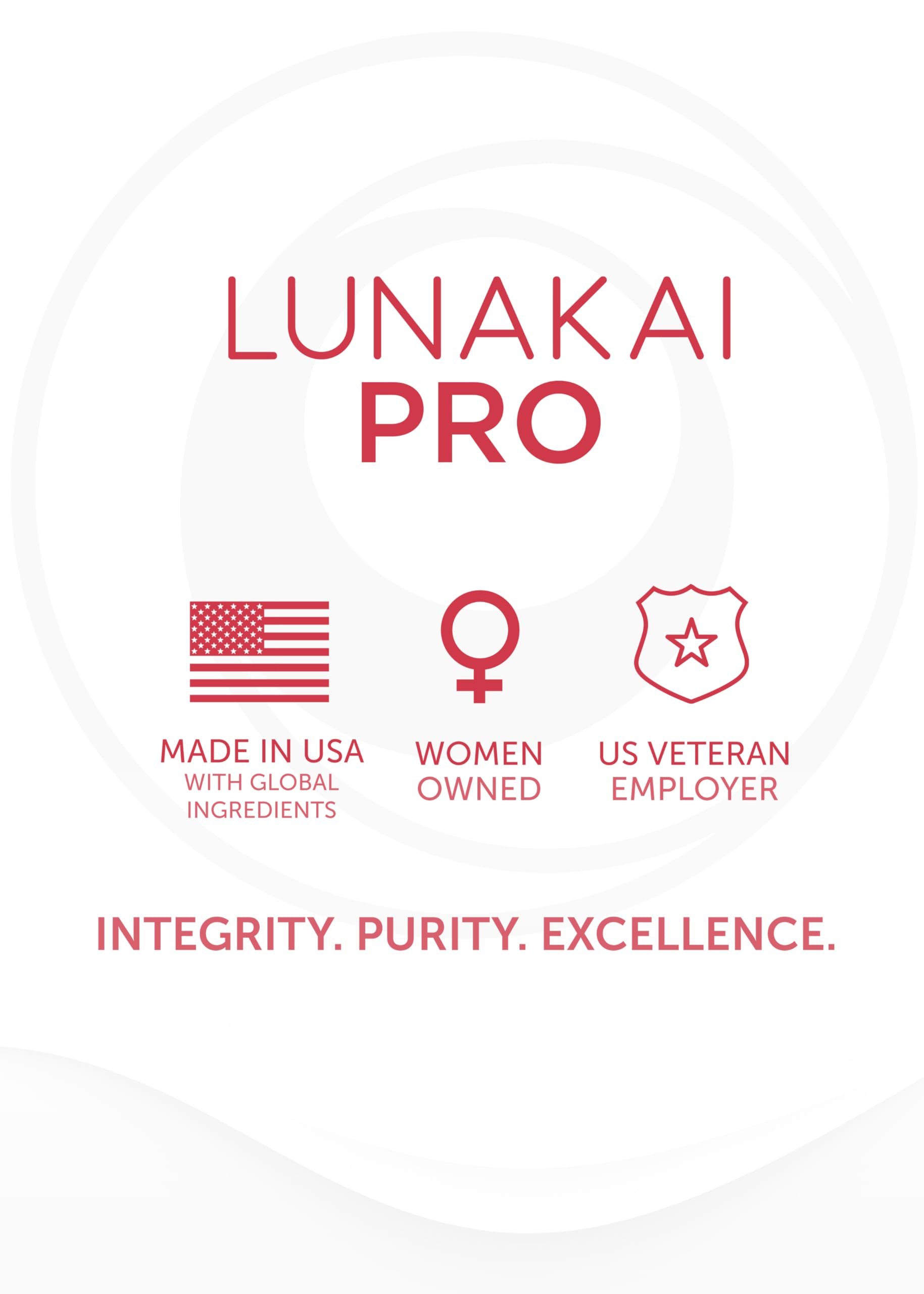 Lunakai PRO GLP-1 packaging and label illustrating USA-made claim