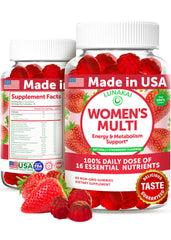 Lunakai USA-made women's multivitamin gummies bottle for daily wellness support