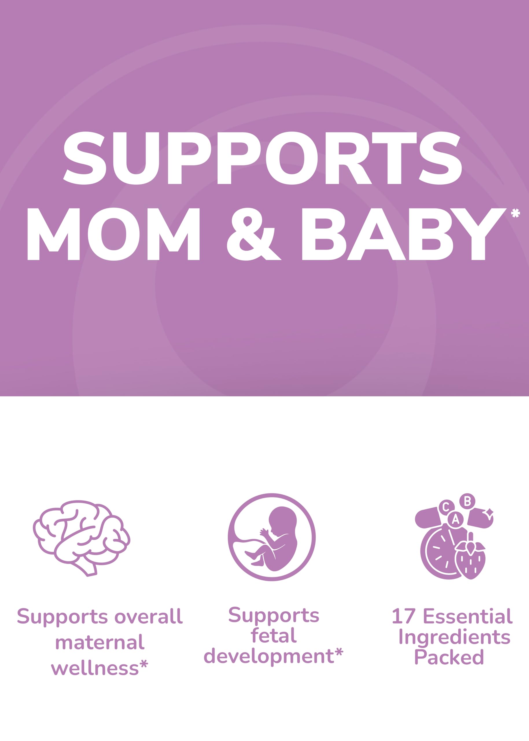 Lunakai USA-made seal on Lunakai prenatal vitamins packaging.