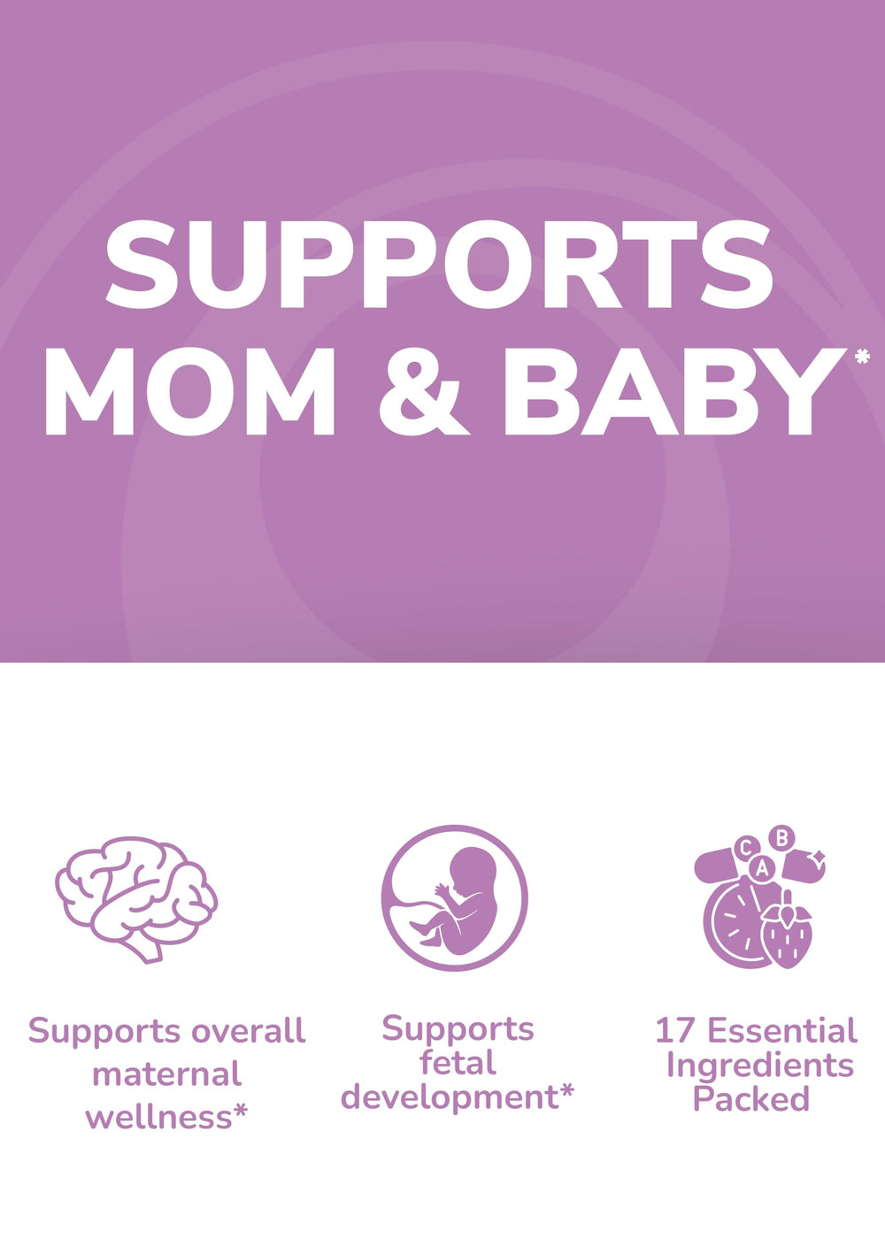 Lunakai USA-made seal on Lunakai prenatal vitamins packaging.