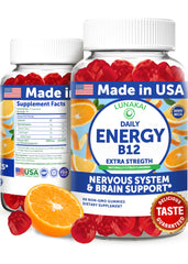 Lunakai vegan energy gummies bottle with citrus flavor for daily boost