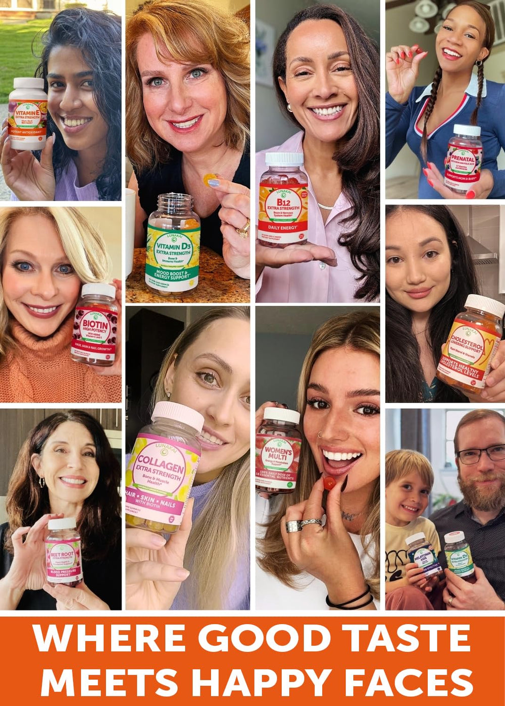 Vegan, soy-free and Non-GMO icons support plant-based lifestyle choices.