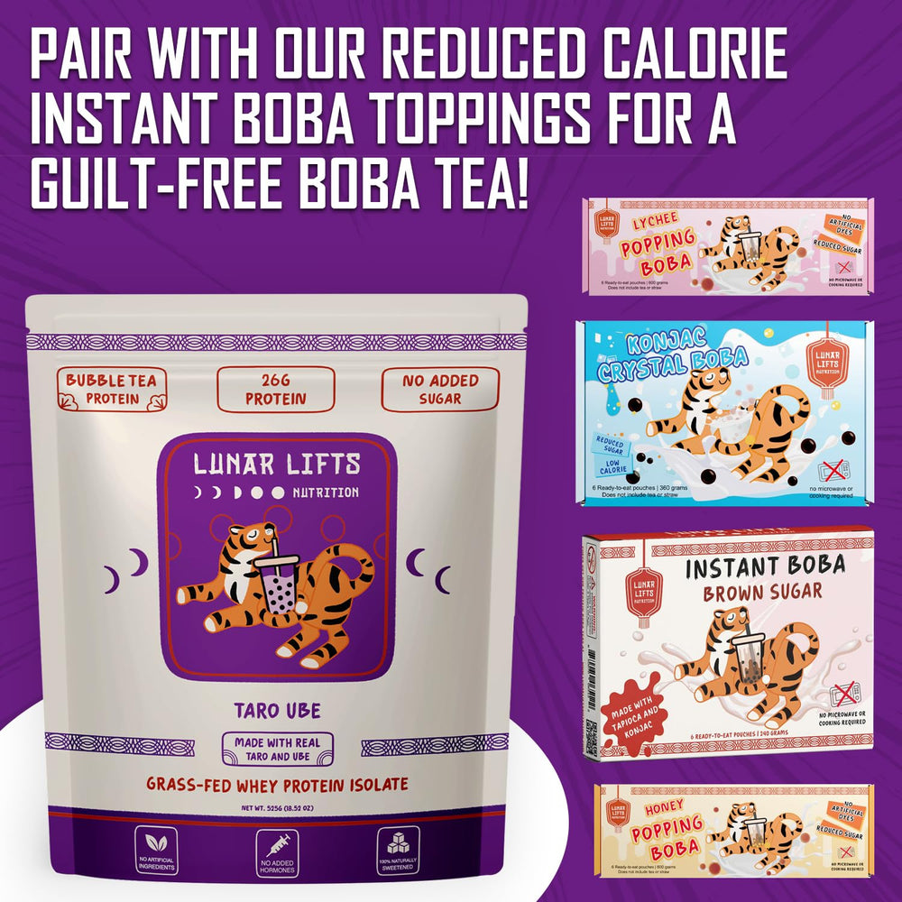 Lunar Lifts on-the-go protein shake ready to mix with water or milk.