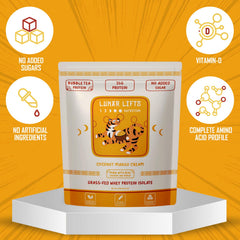 Lunar Lifts Coconut Mango Cream ingredients closeup with real fruit cues.