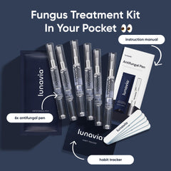 Lunavia Antifungal Pen applying to toe with precise targeting
