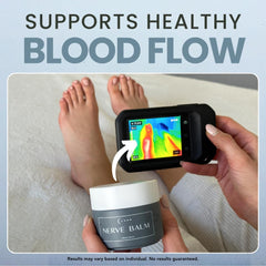 Lune Nerve Balm hands application suggests comfortable daily use.