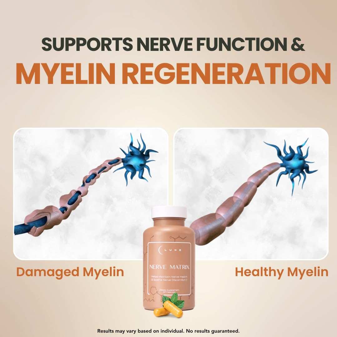 Lune Nerve Matrix hands and feet comfort imagery suggesting relief.