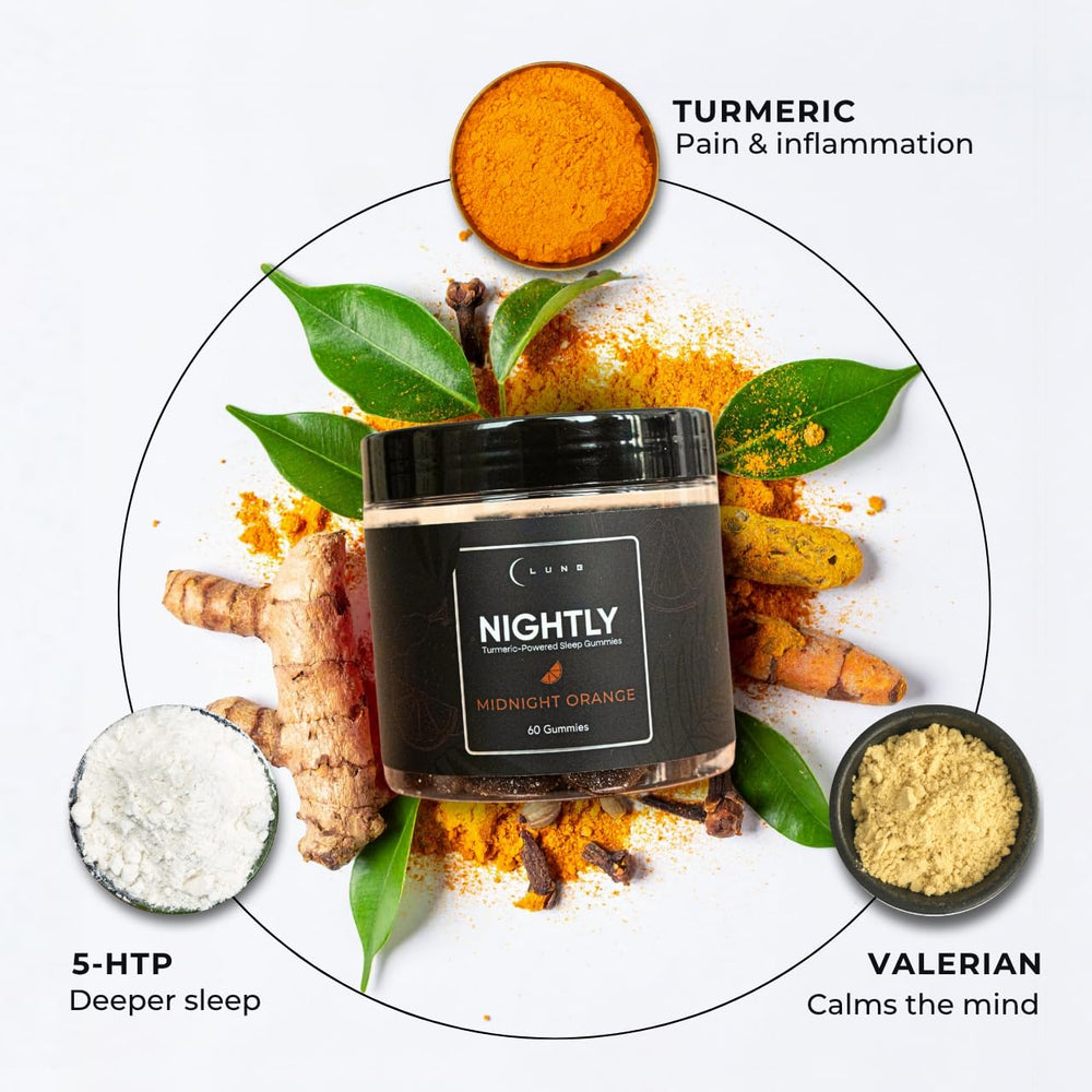 Lune Nightly vitamin B6 detail highlighting sleep chemistry support