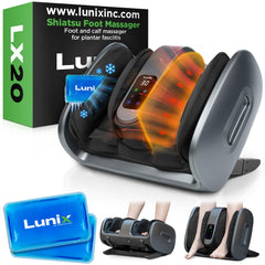 Lunix LX20 foot massager with shiatsu rollers for foot tension relief