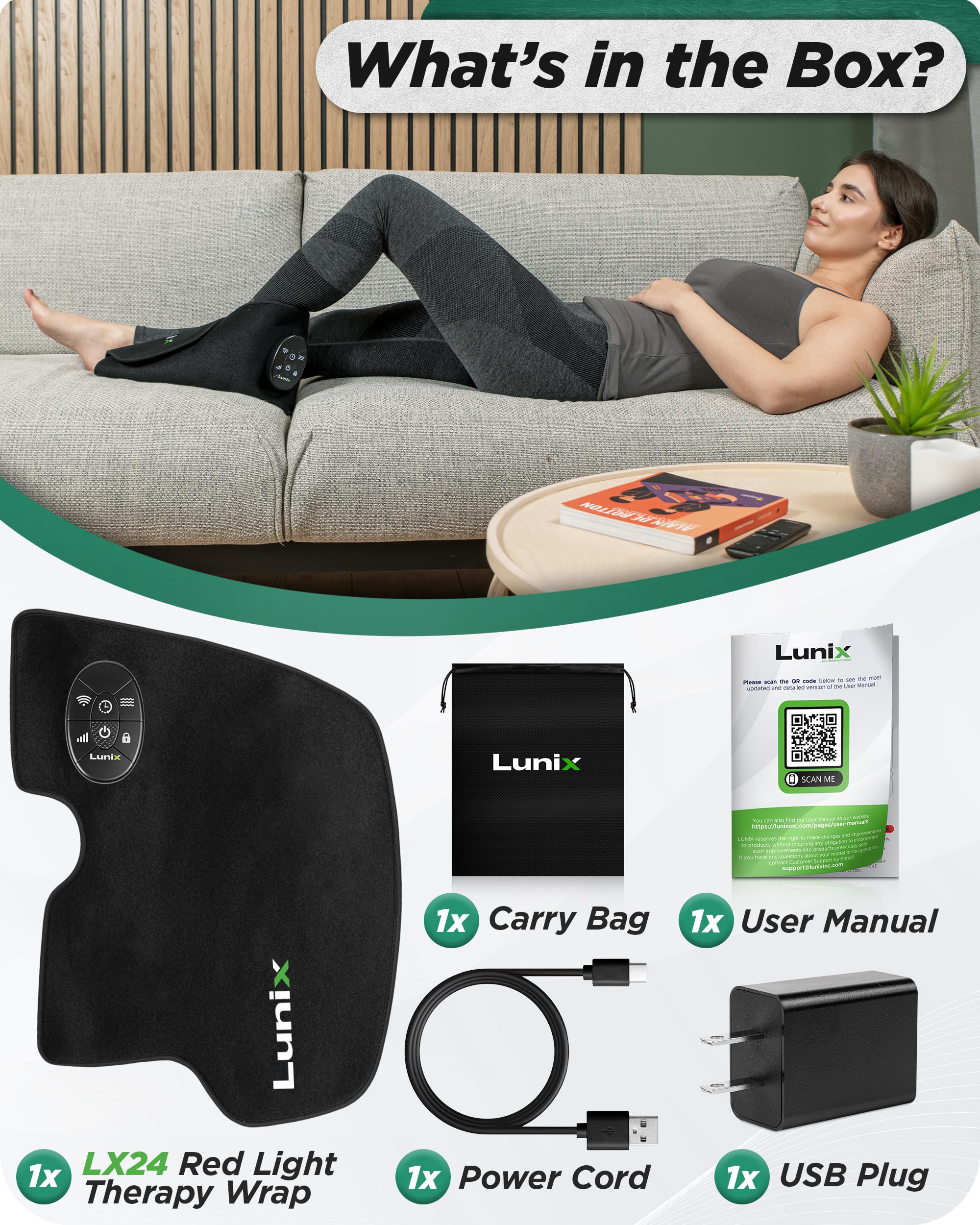 Lunix LX24 portable design fits home or travel routines.