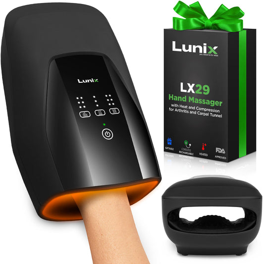 Lunix LX29 front view shows ergonomic design for effortless hand relief