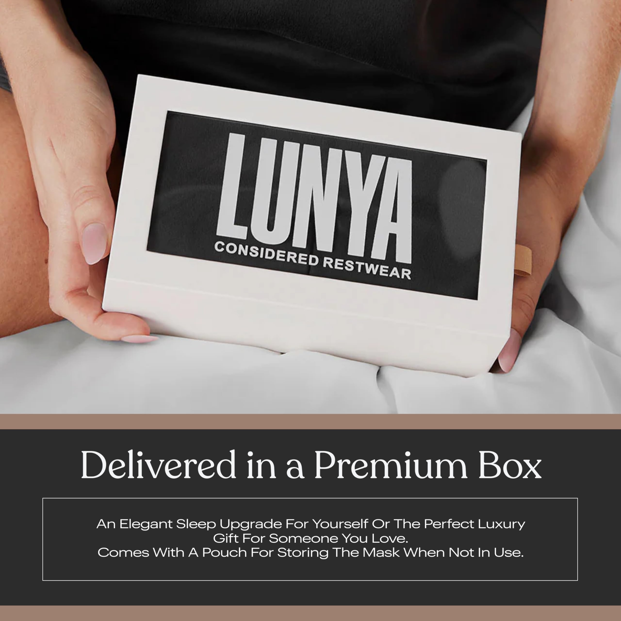 Lunya breathable silk fabric shown for cooling comfort.
