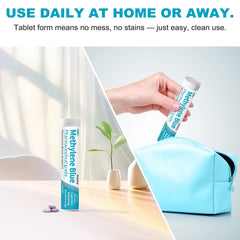 Lunza Methylene Blue in hand demonstrates portable brain-boosting performance on the move