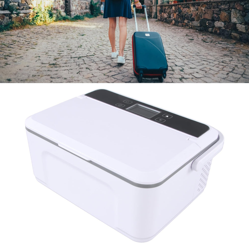Luqeeg insulin travel case capacity holds pens, vials, and refills for trips.