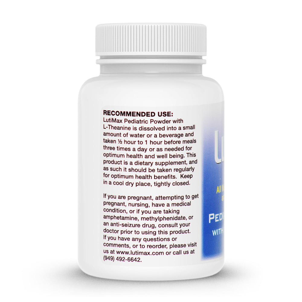 Lutimax packaging with GMP-certified facilities symbol