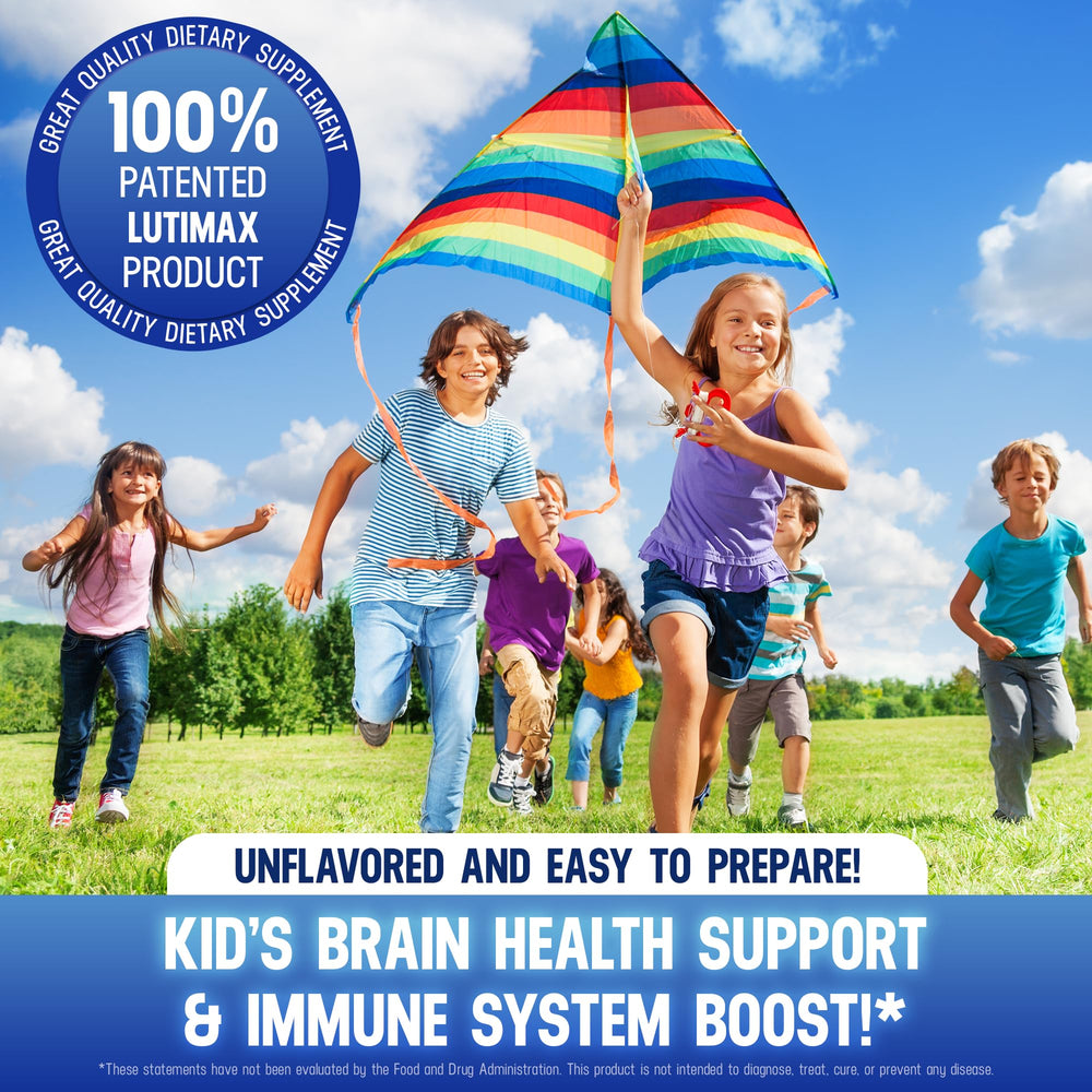 Lutimax pediatric ingredients: luteolin, rutin, and L-theanine at a glance