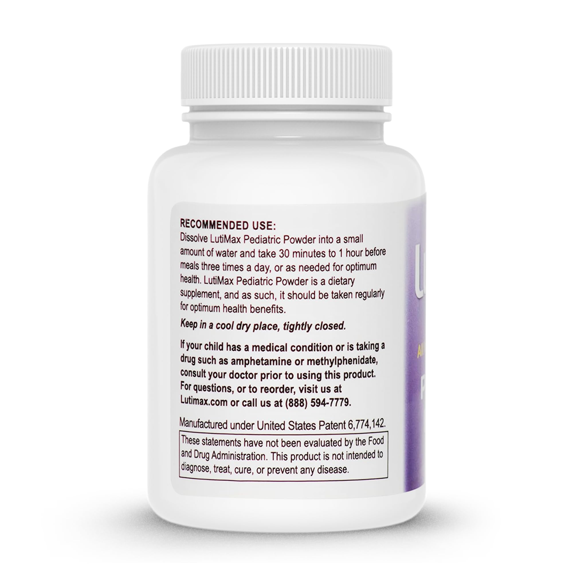 LutiMax GMP-certified facility logo and product line quality