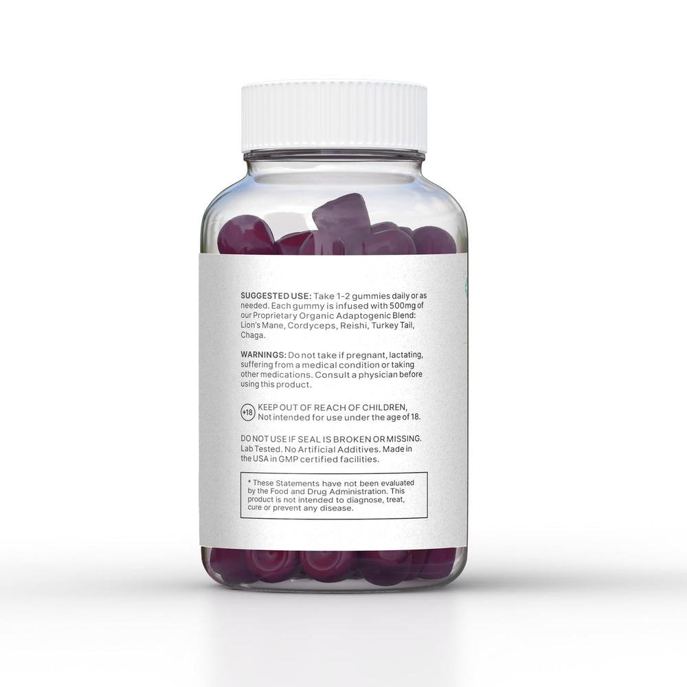 LUV Health Mind Gummies USA-made label with third-party testing for safety.