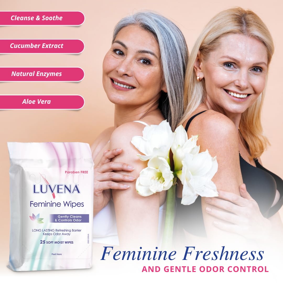 Luvena gynecologist-tested wipes—trusted intimate care.