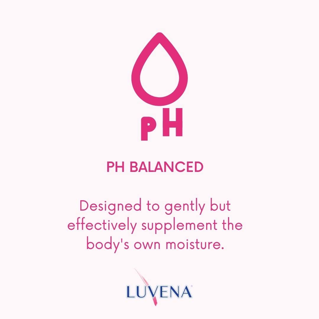Luvena safe ingredients label—paraben and glycerin free.