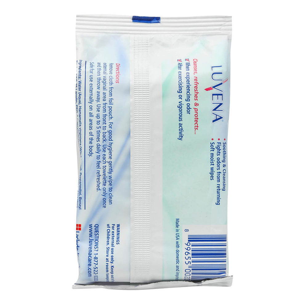 Luvena travel pack—compact wipes for travel days.