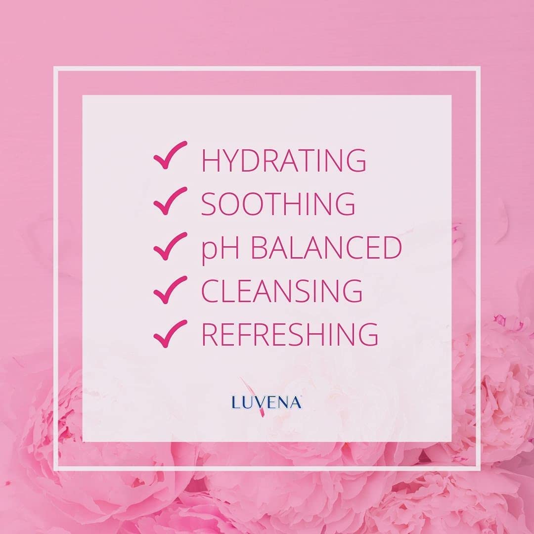 LUVENA Personal Wash bottle-foam shows a smooth, gentle lather for daily cleansing.