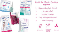 LUVENA Personal Wash bottle-pour, easy application during shower for sensitive skin.