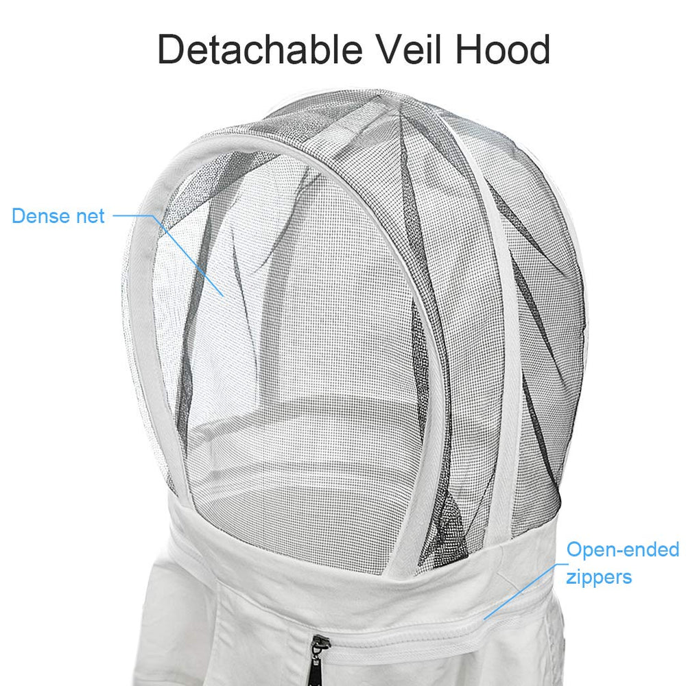 Luwint detachable veil with strong zipper ensures clear visibility.