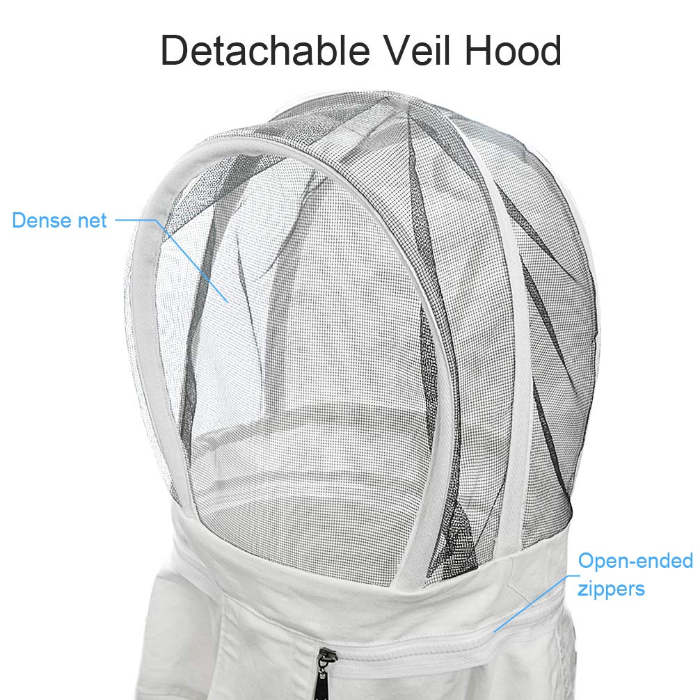 Luwint Beekeeping Suit features front and back pockets for tools