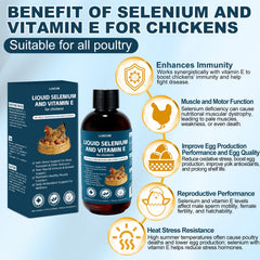 LuxeVib E+S Poultry Vitality Formula label closeup highlights balanced poultry supplement for multiple species