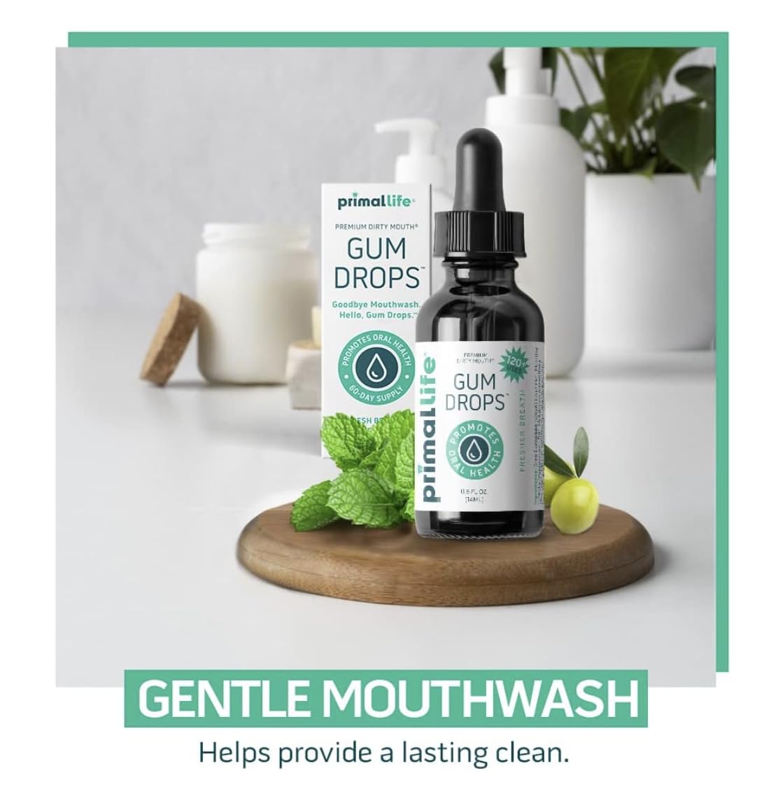 LuxProdX Primal Dirty Mouth Serum ingredients including tea tree and peppermint