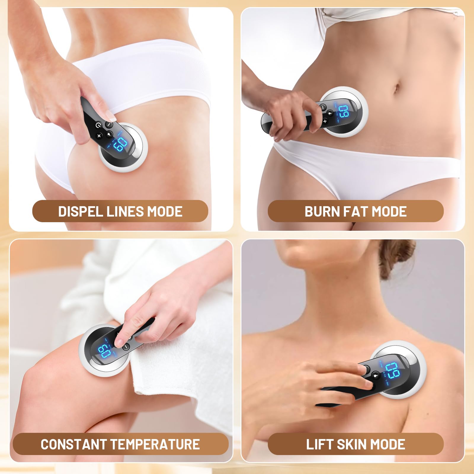 Luxulist portable design visual emphasizes travel-friendly body care device