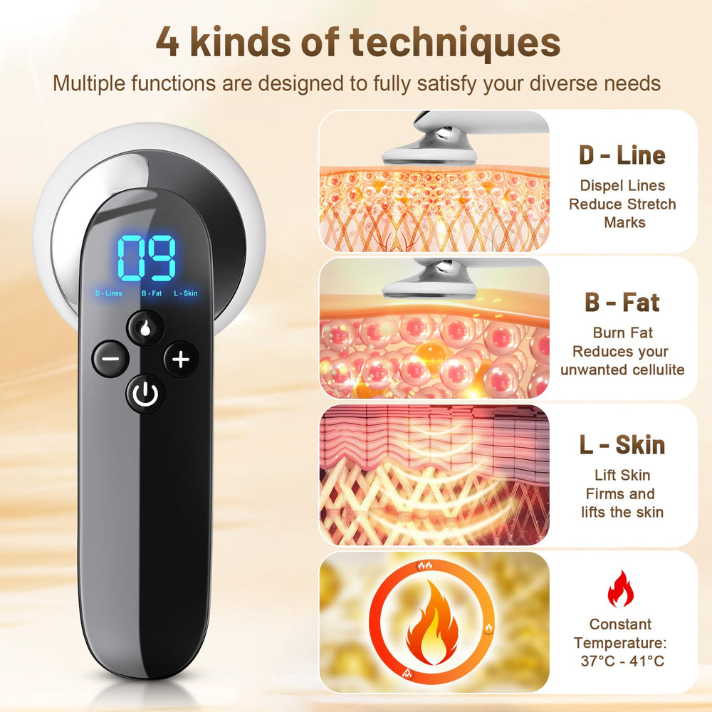 Luxulist waist contour visual demonstrates focused massage for firmer midsection