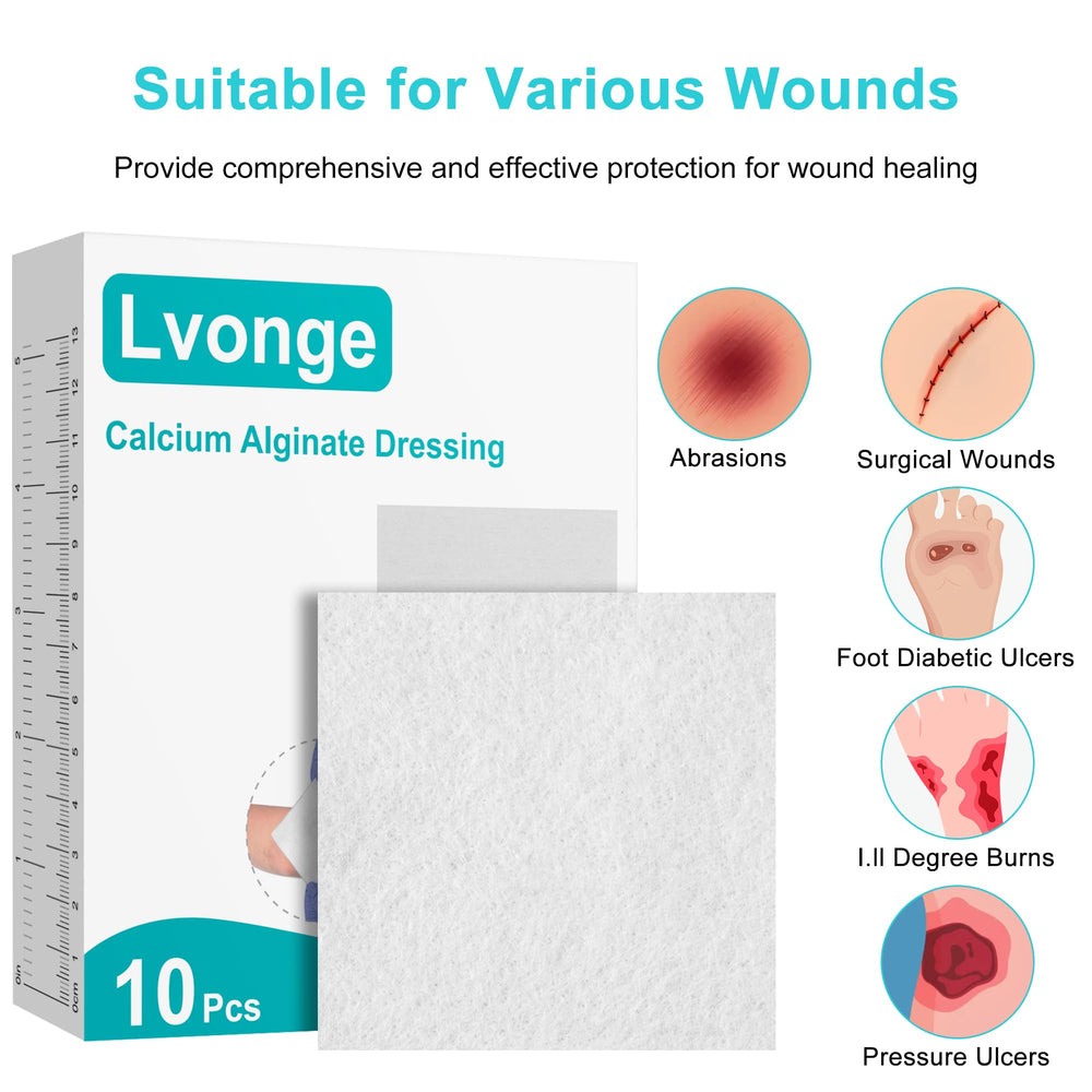 Lvonge 10-pack wound care solution for ongoing treatment and flexibility.