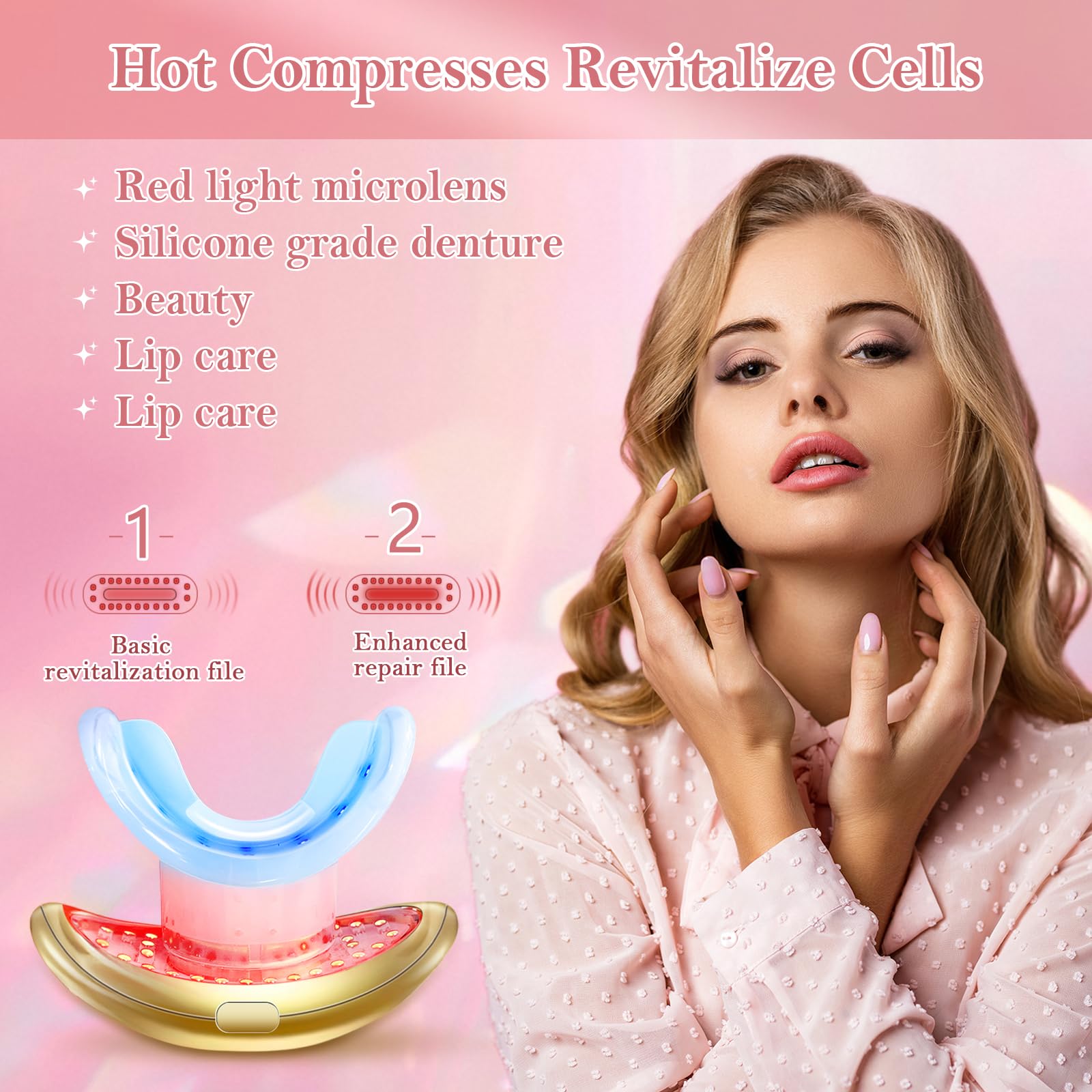 Lvseeman lip plumper easy cleaning with accessible charging cable.