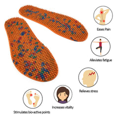 Lyapko acupuncture shoe insole needle-detail highlights non-hurt design
